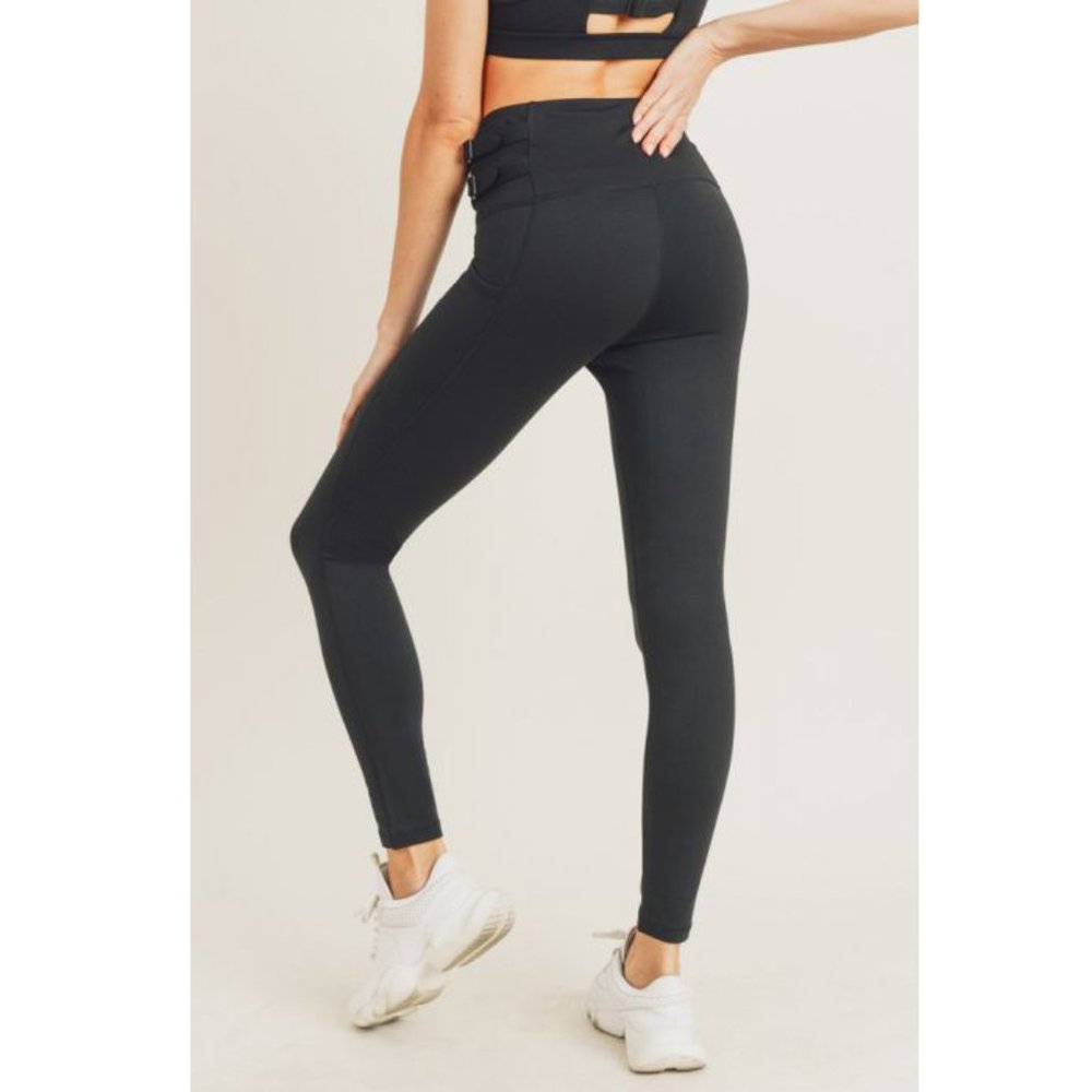 Harness Strap Highwaist Leggings - Picture 6 of 8